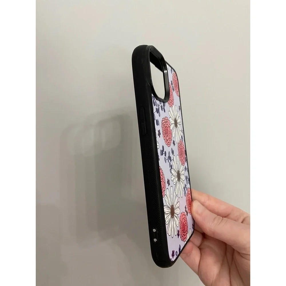iPhone Case iPhone 14 Lavender Floral Daisy Pink Carnation Slim Bumper Accessory
